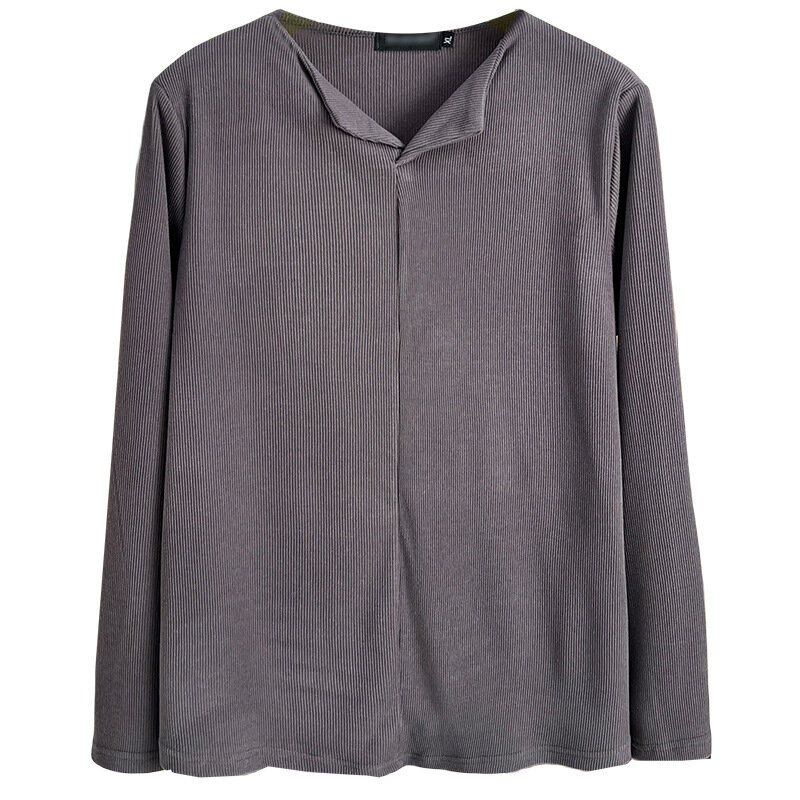 플러스 사이즈 여성용 브이넥 긴팔 상의, 기모 원단 따뜻한 티셔츠, 100kg 디자인, 가을 및 겨울