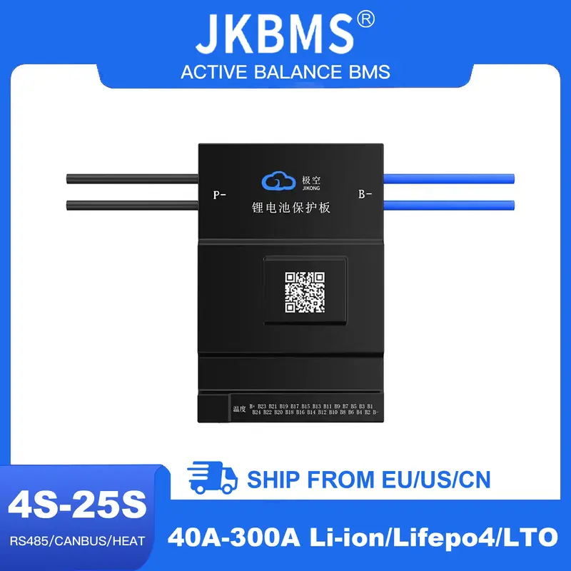 Активные весы JkBms, системные блоки Smart Bms 40A 60A 80A 100A 150A 200A 300A Lifepo4, литий-ионные стандарты