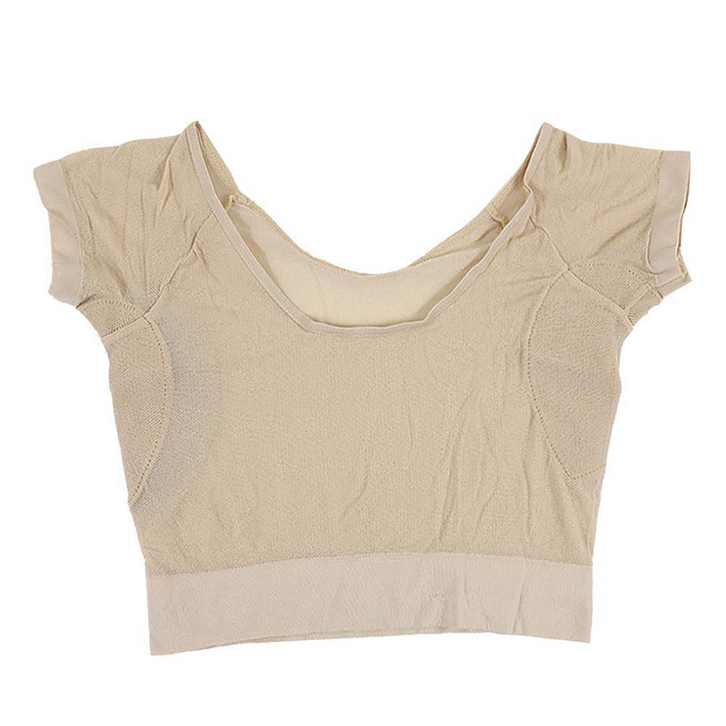 Chaleco de sudor transpirable para axilas, camisa absorbente de manga corta para el cuidado de las axilas, deportes de Yoga de verano
