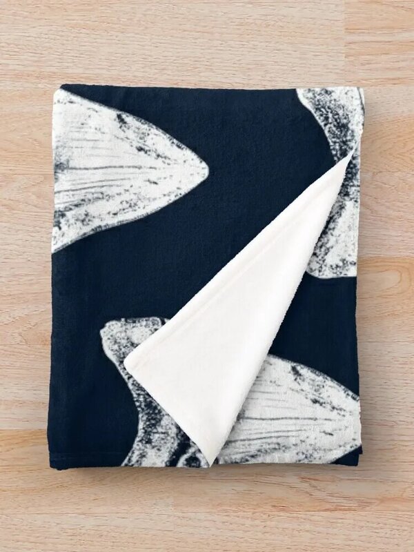 Megalodonサメの歯が毛布、かわいい市松模様のデザイナー、極薄の毛布