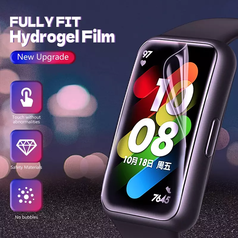Film hidrogel lembut untuk Samsung Galaxy Fit 3 pelindung layar jam tangan pintar antigores untuk Galaxy Fit3 lapisan pelindung bukan kaca