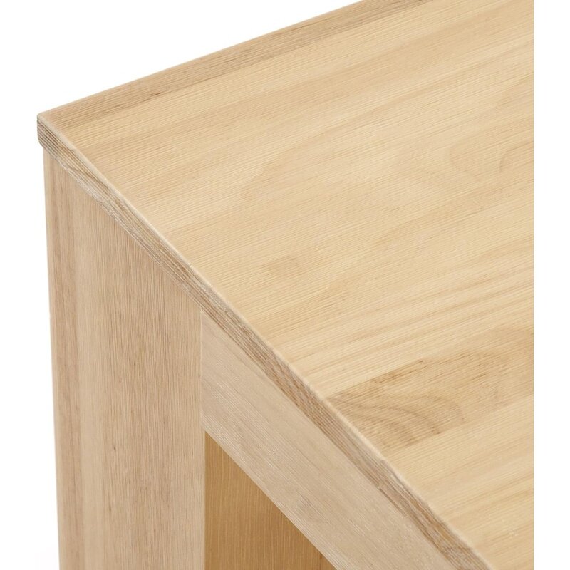 Современный прямоугольный журнальный столик с полкой, из массива дерева, 40 дюймов, центральный столик с хранилищем, 2-Ярусный чайный столик для гостиной