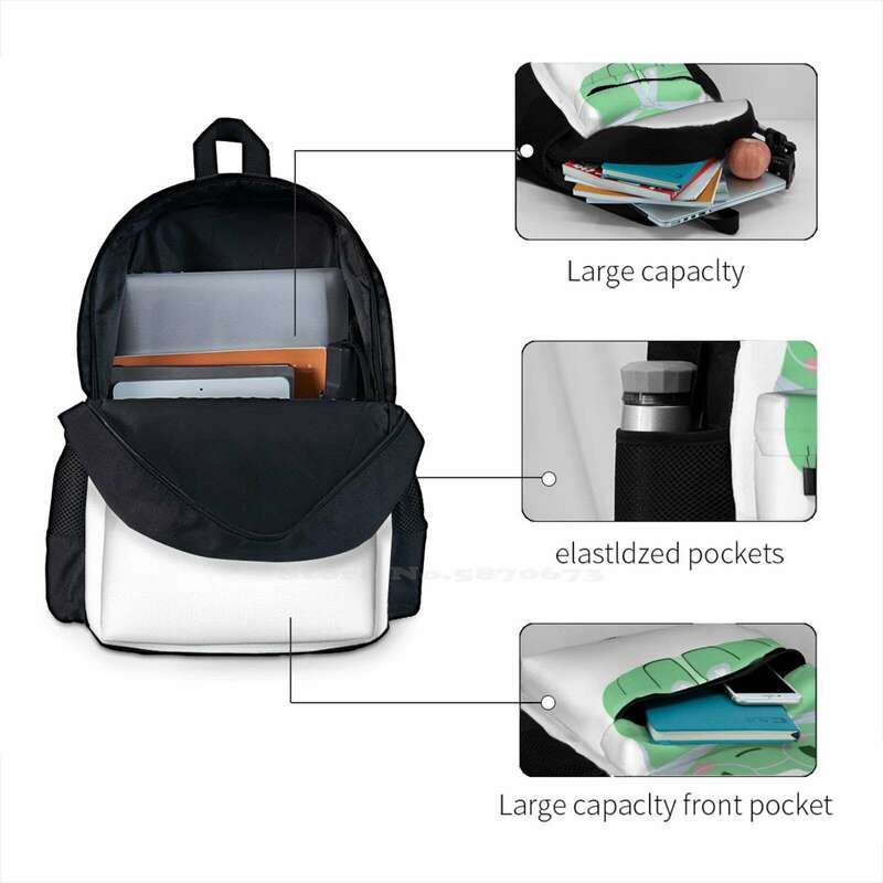 حقيبة ظهر باتون الضفدع مع تصميم طباعة ثلاثية الأبعاد للطلاب ، تصميم ساندرز ، الأخلاق