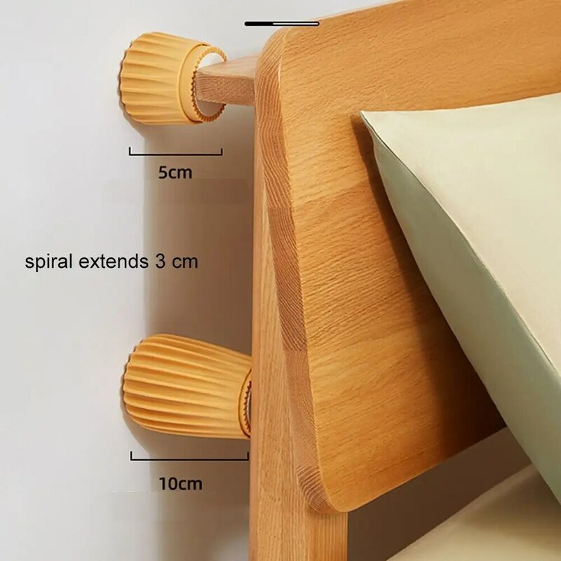 2 pezzi di alzate per gambe stabilizzatore per letto tappo per mobili per impieghi gravosi tappo per testiera Pad Anti-collisione strumento Anti-vibrazione comodino