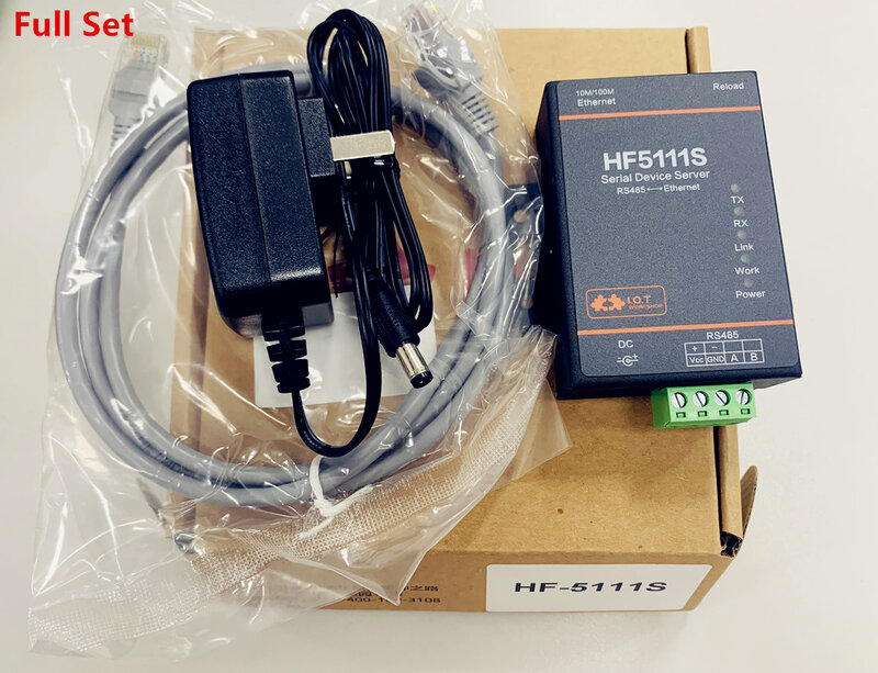 Промышленное устройство для передачи данных RS485 в Ethernet, преобразователь сервера HF5111S, поддержка Интернета вещей, Modbus TCP ethernet в rs485
