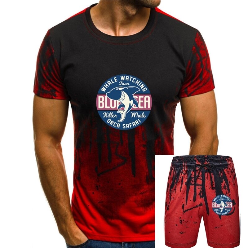 Street hip-hop new summer men's T-shirt shark print 100% cotton men and women T-shirt high-quality short-sleeved T-shirt