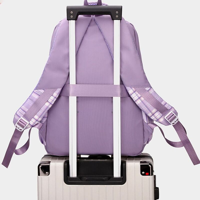 Tas sekolah kapasitas besar, tas sekolah siswa kapasitas besar, tas ransel dengan tali yang dapat disesuaikan, tas sekolah perjalanan