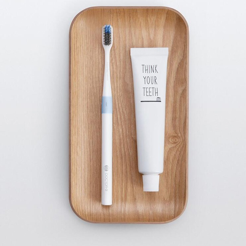 Dr. Bei Toothbrush with Box, Material do Produto Comestível, Importado, Pele Macia, Casal, Médico, Pacote Familiar, 4 Cores