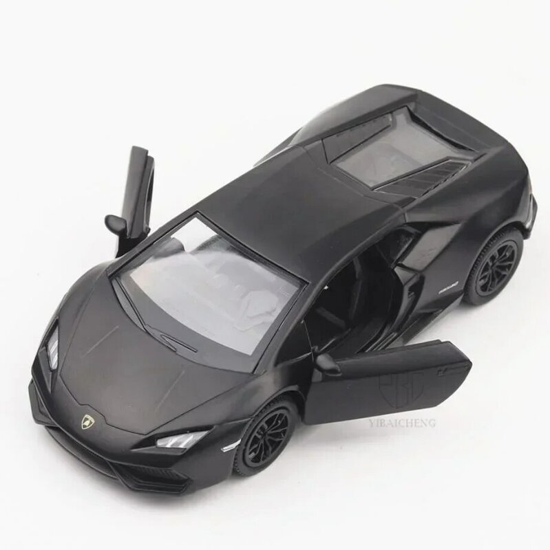 Lamborghini Huracan Metal Car Model Toy para crianças, Alloy Diecast, modelos supercar, puxar para trás do veículo, escala 1:36