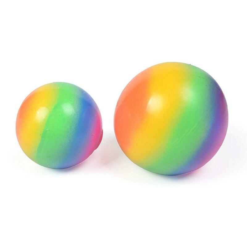 3D Rainbow Ball giocattoli antistress palla di sfiato a pressione colorata per adulti bambini palla elastica giocattolo sensoriale spremere giocattoli regali