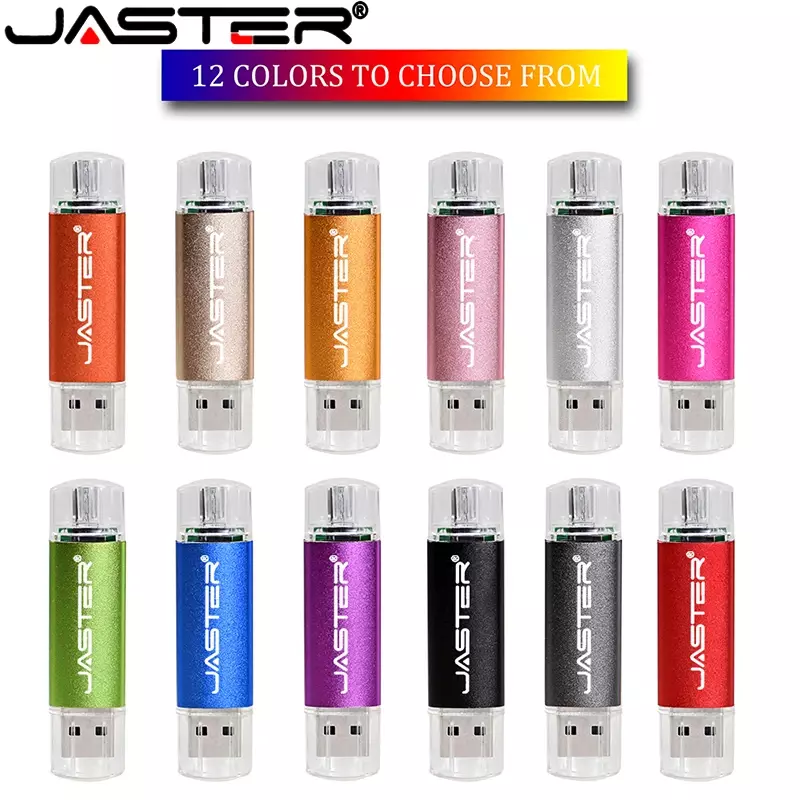 Jaster Mini Otg Pen Drive 64 Gb 32 Gb Cle Usb Flash Drive 128 Gb High Speed Pendrive 16 Gb 8 Gb Flash Usb Memory Otg Usb Stick