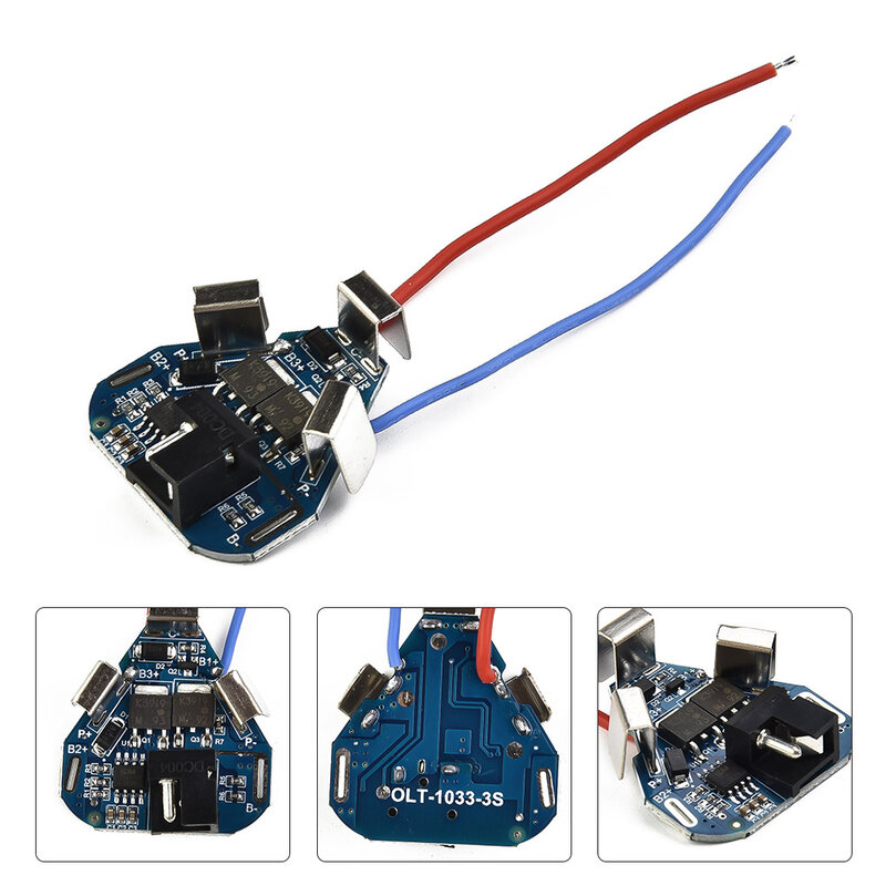 1PC 3S 40A 12.6V BMS Lithium Battery Charger Protection Board Enhance Balance For Electric Drill Over Charge Protection
