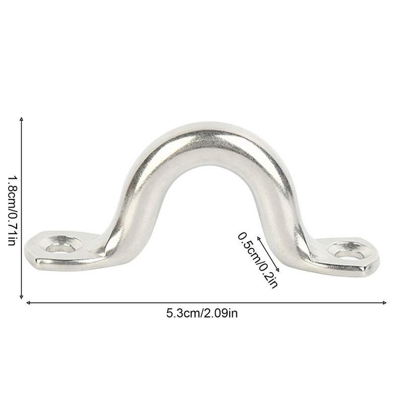 Stainless Steel Back Small Handle Hump Marine Bow Yacht Handle Fixed Door Handle Buckle Silver RV Engines Accessories