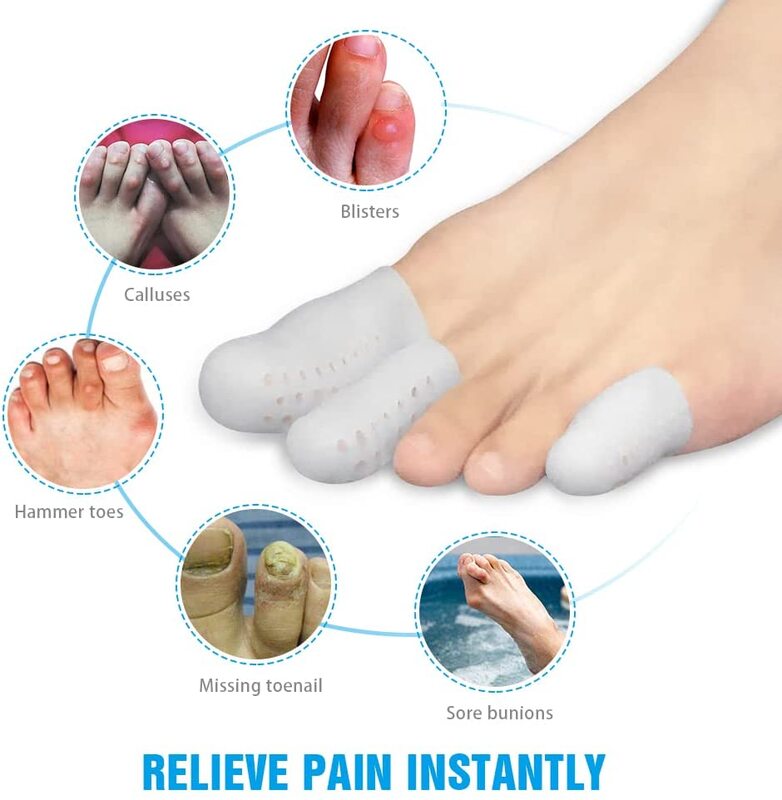 2 шт., силиконовые накладки на большие пальцы ног, для защиты вросших ног