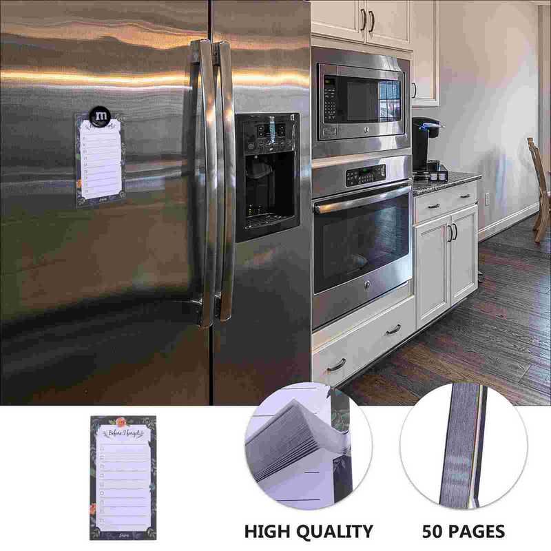 Fridge Magnetic Sticky Notes Self Adhesive Memo Refrigerator Message Label Sticker Portable Post-note