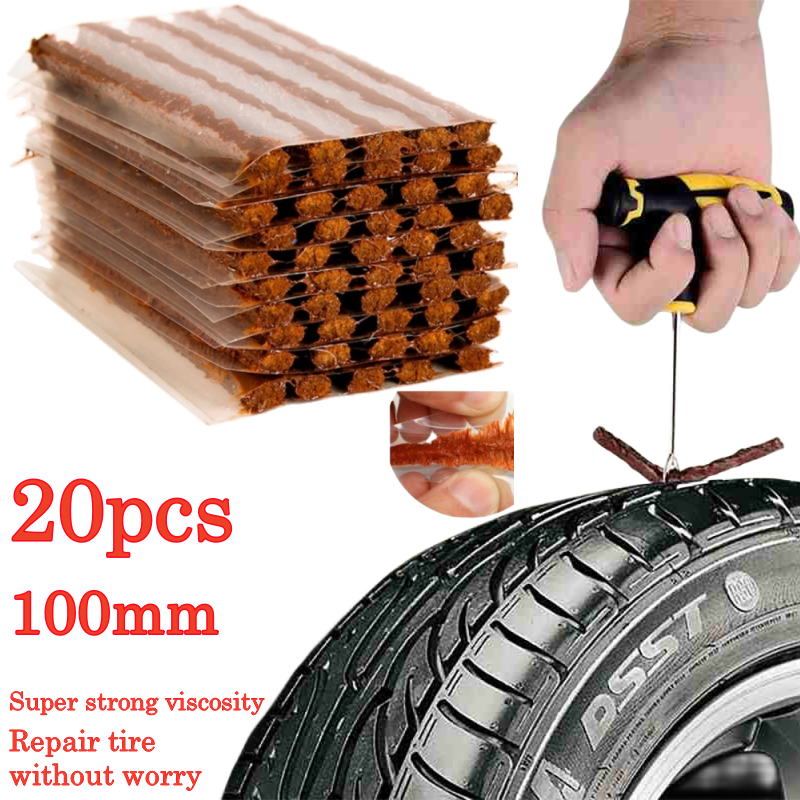 Tubeless Tire Repair Tiras, agitação de borracha, cola selos para carro, motocicleta, bicicleta pneu punção reparando ferramentas, acessórios