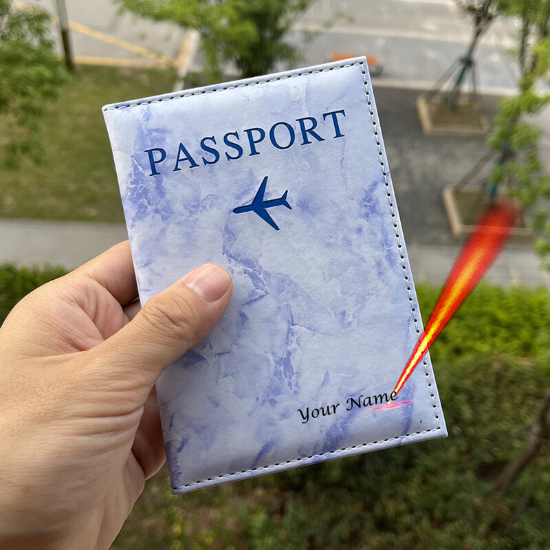 Capa passaporte personalizado com nomes Travel Case, personalizar passaportes