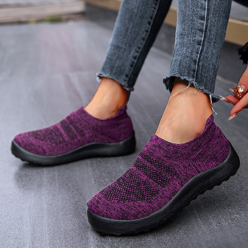 Women's Sneakers 2024 New Breathable Fashion Flat Outdoor Woman Vulcanize Shoes Mesh Fabric Lace Up Woman Shoes Female Footwear