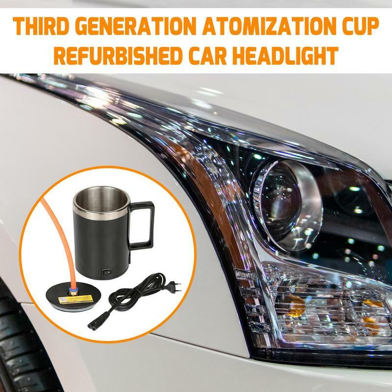 تجديد المصباح الأمامي التدفئة كأس سيارة الأمامي تجديد التفتيت كوب مجموعة الجيل الثالث الانحلال كأس سيارة مجددة