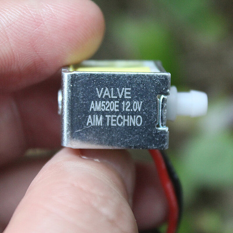 Válvula de escape Micro electromagnética, cc 12V, normalmente cerrada, válvula de ventilación pequeña, N/C, solenoide, energizada para escape