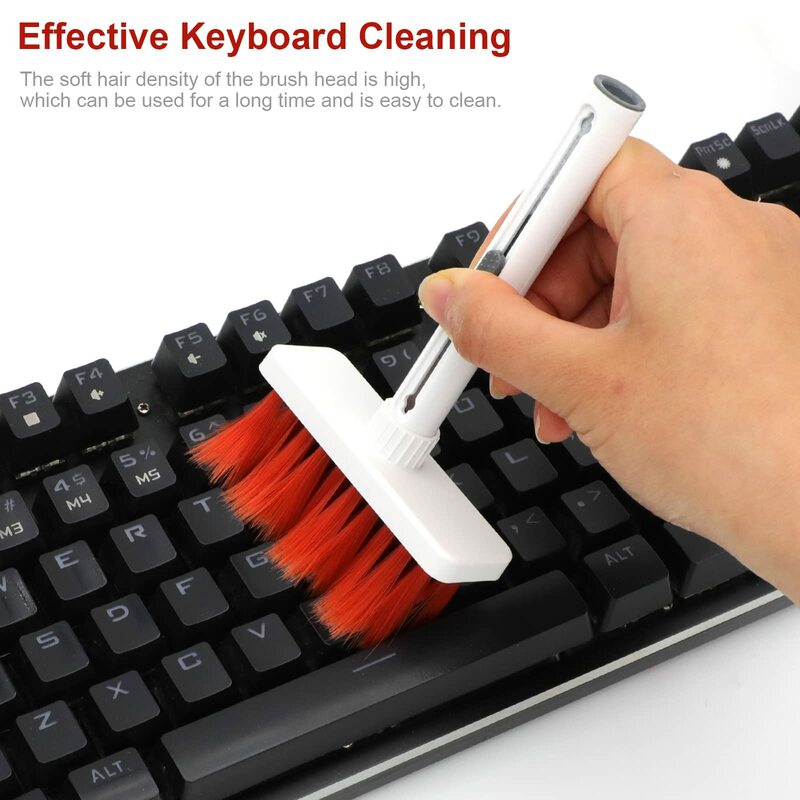 5 In 1 Keyboard Cleaning Brush Kit Keycap Puller Oordopjes Reiniger Voor Airpods Pro 1 2 3 Bluetooth Oortelefoon Case Reinigingstools