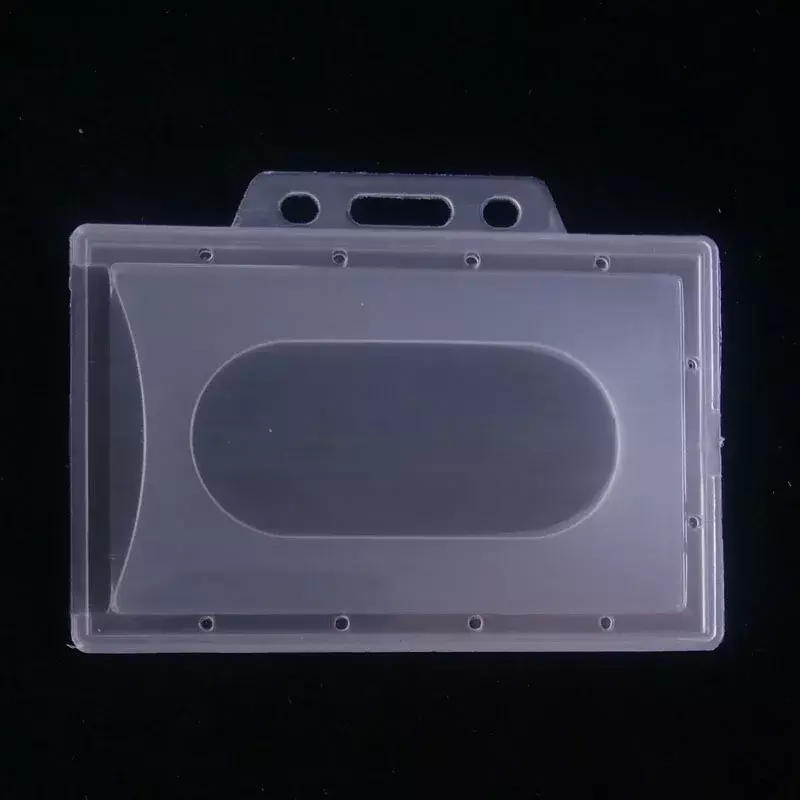 透明なプラスチック製のカードホルダー,IDバッジホルダー,銀行カードプロテクター,アクリルカバー,1個