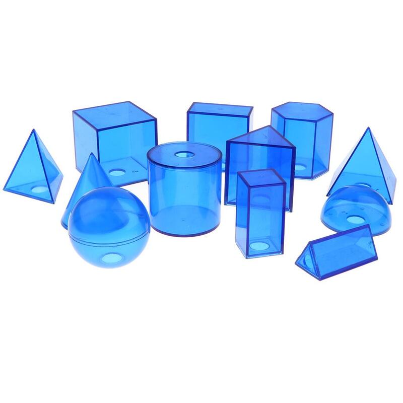 Educational Geometric Solids Set for Kids - 12 Piece Learning