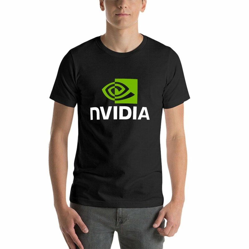 Nvidia T-Shirt Vintage Kleding Sneldrogend Korte Mouw T-Shirt Oversizeds Korte Mouw T-Shirt Heren
