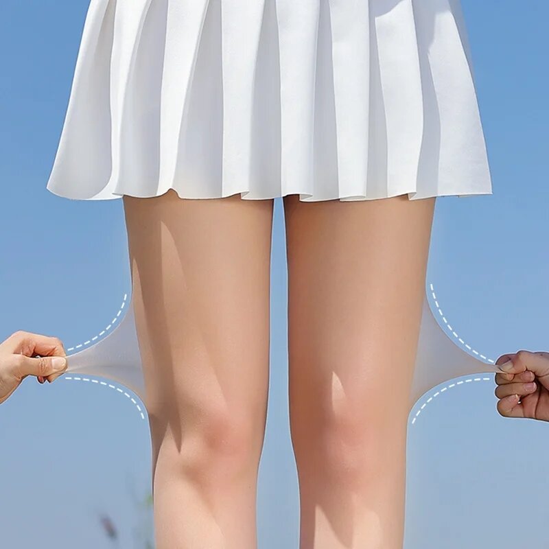 2024 New Summer Ice Silk Sunscreen High Golf Socks Women's Stockings Breathable Anti-slip Jumpsuits Sports Sock