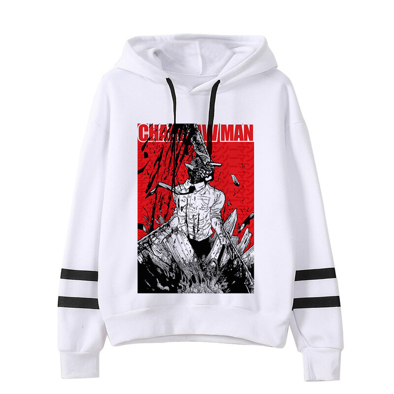 Japanse Anime Chainsaw Man Sweatshirts Hoodies Vrouwen/Mannen Makima Streetwear Unisex Pochita Harajuku Y2k Kleding Vrouwelijke