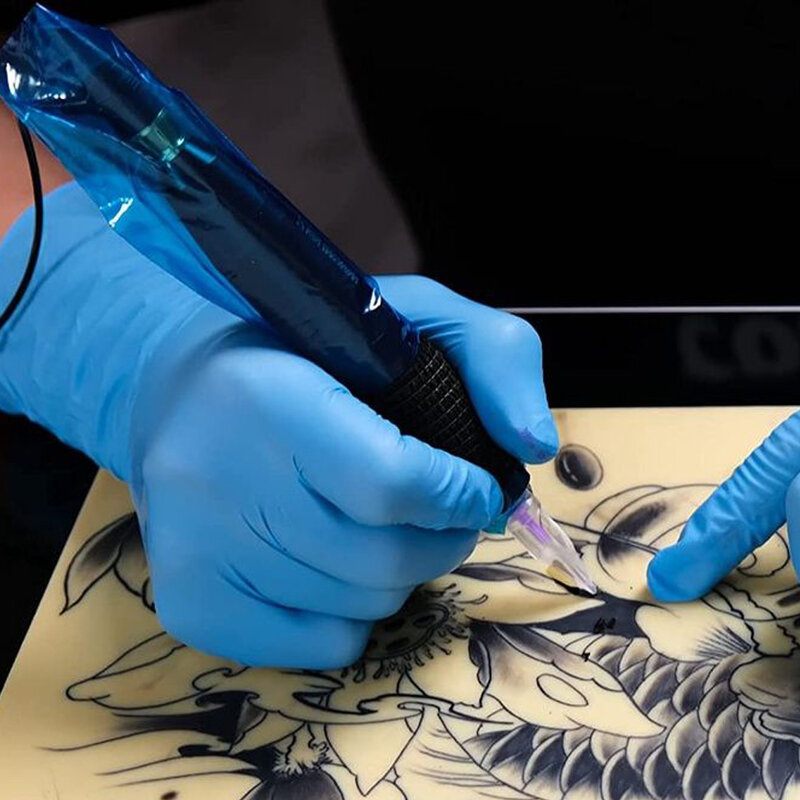 50/100pcs tatuaż filtr z wkładem Pen Clip rękawy torby dostawa jednorazowy tatuaż przewód maszynowy obejmuje torby akcesoria do tatuażu