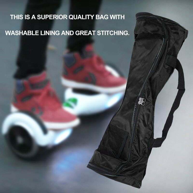 Bolsa de transporte negra para patinete eléctrico, bolsa de almacenamiento para monopatín, de 4,5 pulgadas, para 2 ruedas
