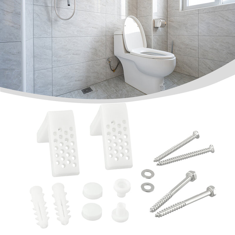 Gloednieuwe Wc Toilet Badkamer Schroeven Bevestigingsset Vloerpan L-Type Onderdelen Vervanging Universeel Bidet Roestvrij Staal