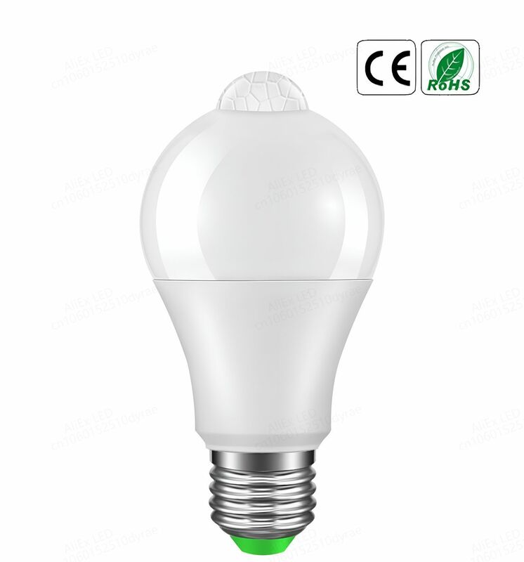 Lámpara LED con Sensor de movimiento, Bombilla infrarroja inteligente automática, ahorro de energía, E27, 20W, 18W, 15W, 220V