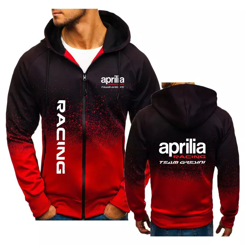 Aprilia Racing-Sweat à capuche zippé Harajuku pour homme, sweat-shirt tendance, chemise de protection, haut de rue, nouveau, 2024, 2024