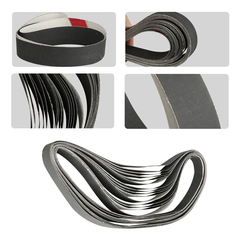 HOT-12Pcs 1 X 30 Inch Silicon Carbide Fine Grit Sanding Belts 400, 600, 800, 1000 Grits