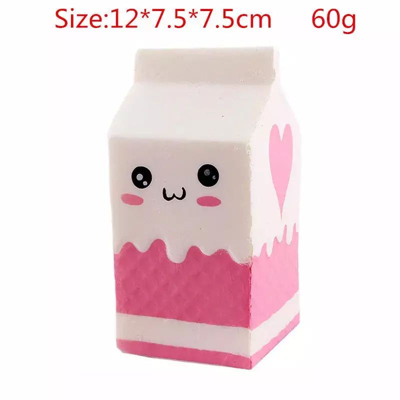 New Cute Popcorn Cake Hamburger Squishy Unicorn Milk Slow Rising Squeeze Toy Scented Stress Relief for Kid Gifts Toys