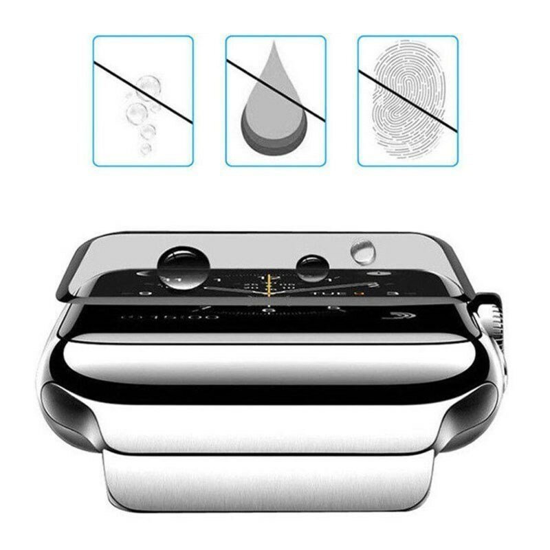 Protetor de tela 3D para Apple Watch, filme de vidro não temperado, acessórios para iWatch Series 8 e 7, 40mm, 44mm, 41mm, 45mm, 42mm, 38mm, iWatch 6, 5, 4, 3, Se