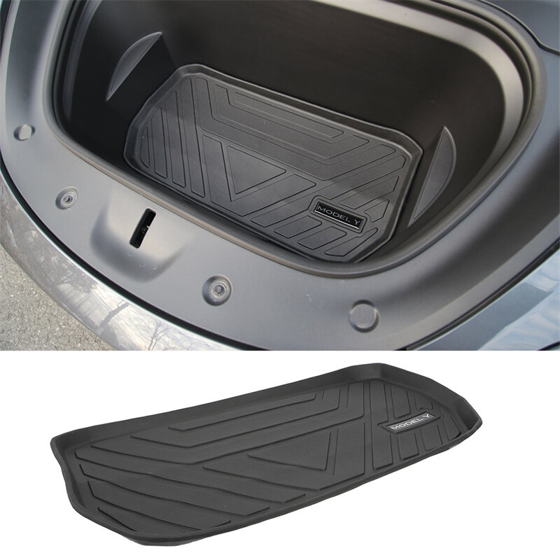TPE Front and Rear Car 3D Trunk Mat Floor Mats For Tesla Model Y ModelY 2021- 2023 Storage Box Cargo Tray Liner Carpet Foot Pad
