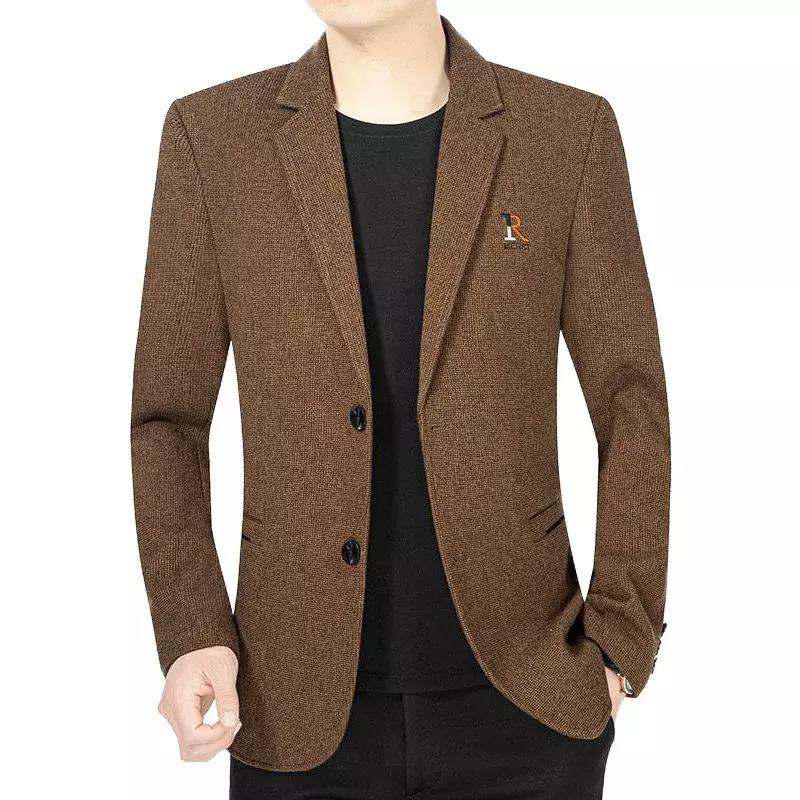 New Fashion Men Business Casual blazer giacche primavera autunno abiti cappotti uomo di alta qualità abbigliamento formale blazer giacche Slim 4XL