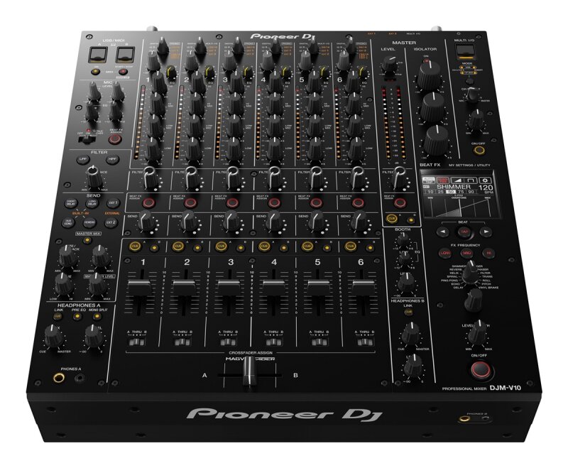 Pioneer-DJM-V10 Digital DJ Mix, 6 canais de extensão Volume, novo modelo