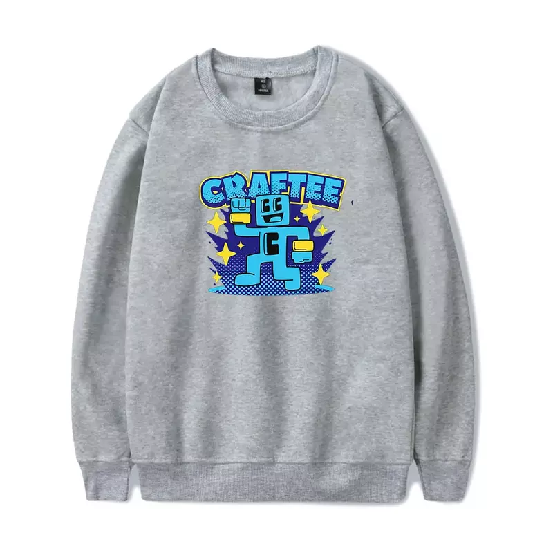 Craftee-Sudadera con capucha de gran tamaño para hombre y mujer, suéter de manga larga con cuello redondo, chándal informal de Hip Hop