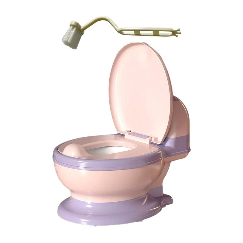 Pot de toilette pour nourrissons, siège de toilette compact, facile à nettoyer (brosse)