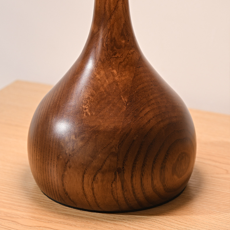 Cogumelo LED Copper Desktop Lamp, Lâmpada de mesa de vidro de madeira para cabeceira, Home Art Decorativa, Luxo, Novo Estilo, 2024