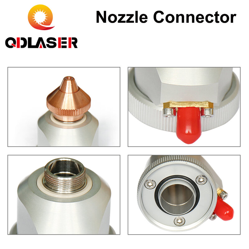 QDLASER BT210 BT210S Nozzle Connector Fiber Laser Cutting Head Nozzle Holder Part for Fiber Metal Cutting Machine