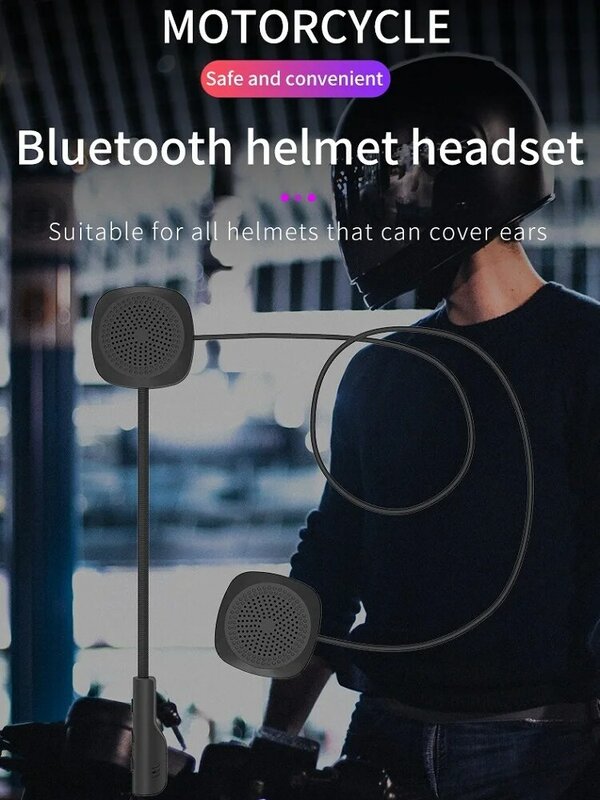 Наушники MH04 Bluetooth 5,0 для мотоциклетного шлема, Беспроводные стереонаушники для режима «свободные руки», наушники для мотоциклетного шлема, MP3 динамик