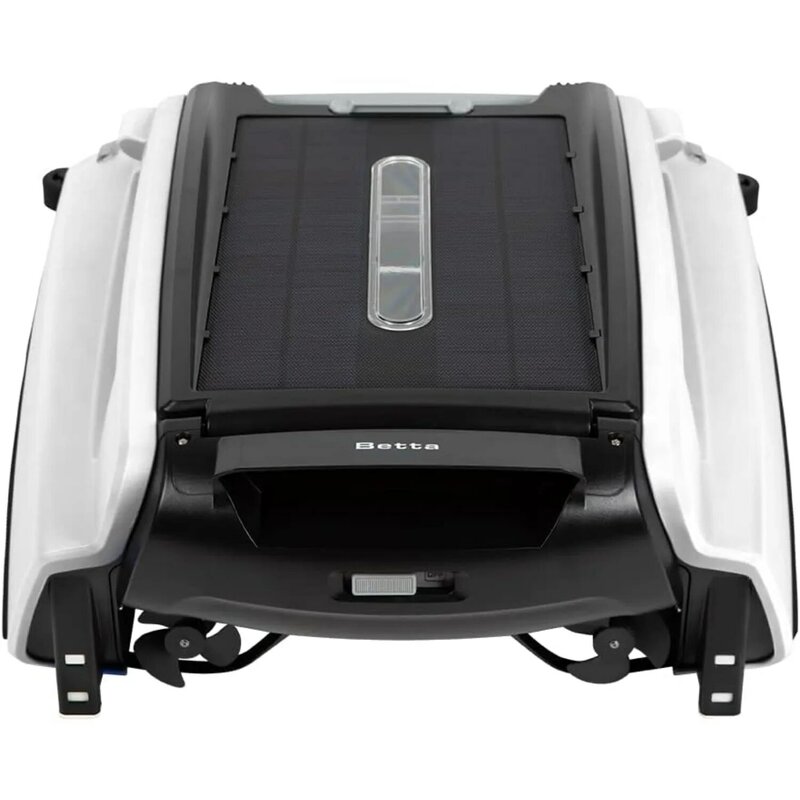 Solar Powered Automática Robotic Piscina Skimmer Cleaner, 30 Horas Bateria De Limpeza Contínua, Sal Cloro Tolerante Motors