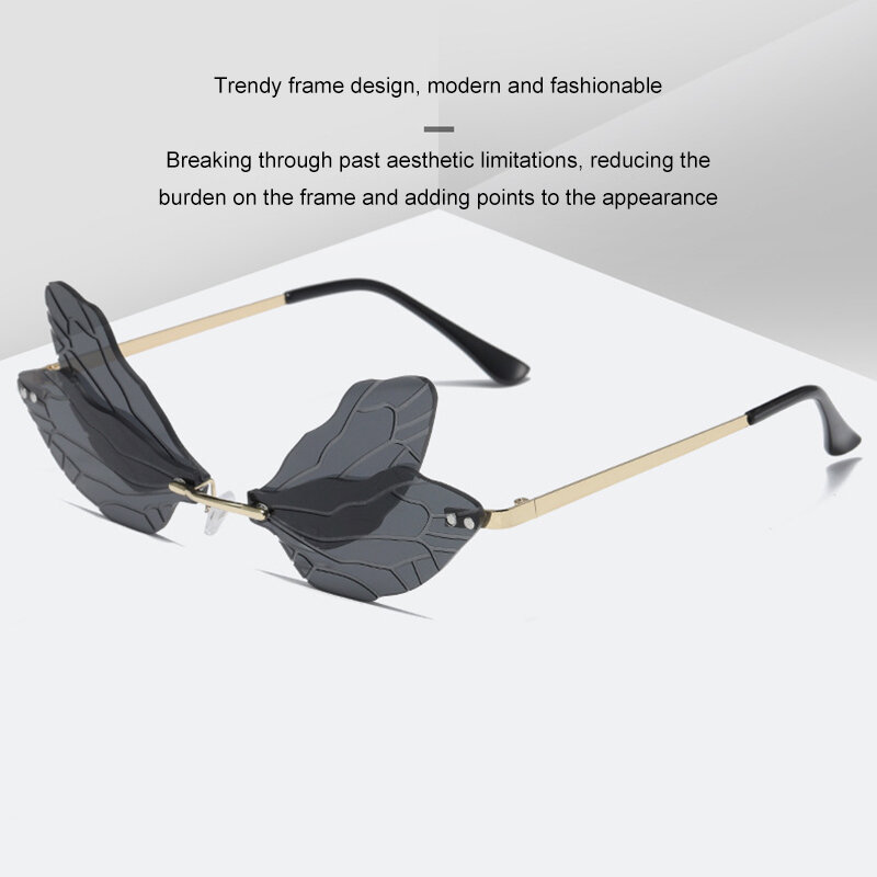 Dames Nieuwe Persoonlijkheid Leuke Gepolariseerde Zonnebril Mode Klassieke Gradiënt Zonnebril Geschikt Voor Grappige Prom Outdoor-Activiteiten