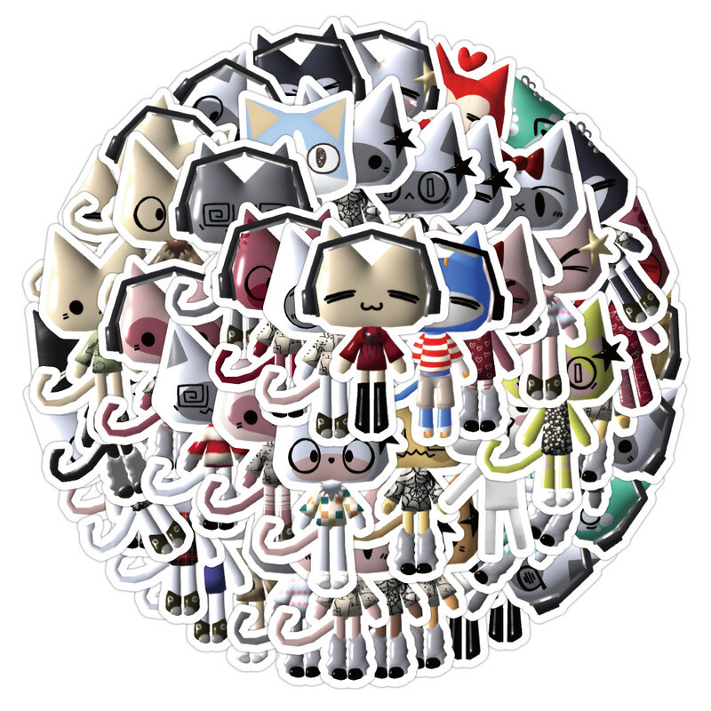 Inoue-calcomanías divertidas de dibujos animados para niños, calcomanías de Anime de Toro, calcomanías de equipaje, monopatín, Graffiti DIY, pegatina degradada para niñas, juguete para niños, 10/30/52 piezas