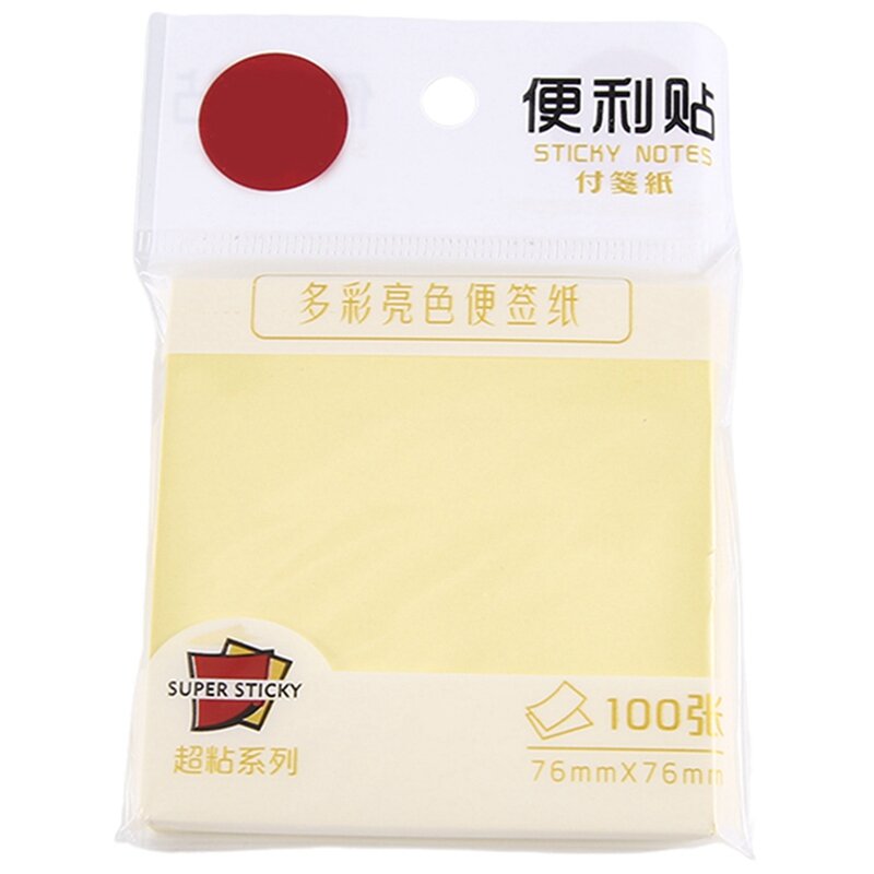 Super Post Notes Yellow Paper Bright And Strong Adhesive Columns Suitable For Schools, Families And Offices